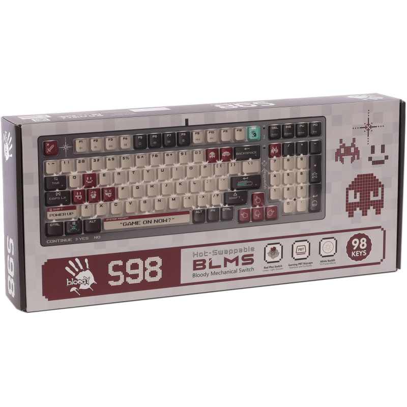 Клавіатура A4Tech Bloody S98 USB Pixels Red