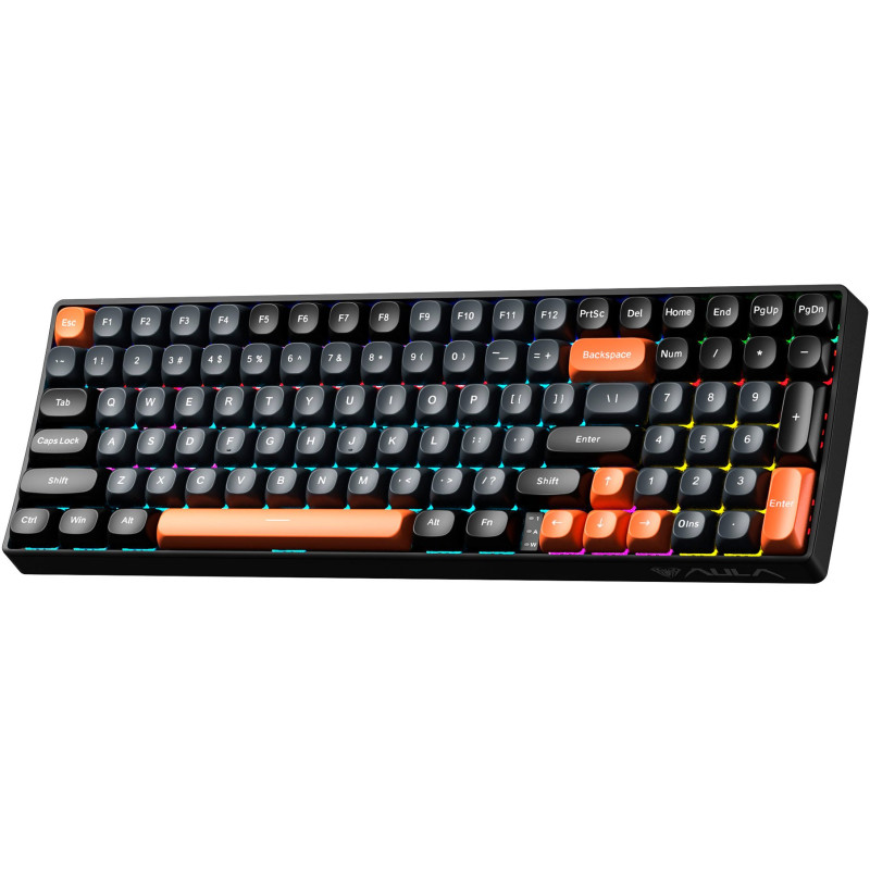 Клавіатура Aula S100 Wired keyboard Brown switch Black EN/UA (6948391203157)