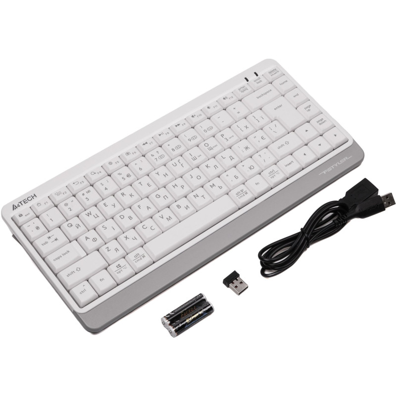 Клавіатура A4Tech FBK11 Wireless White