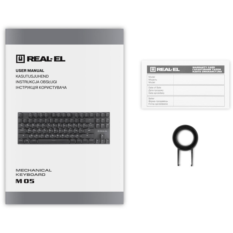 Клавіатура REAL-EL M 05 Grey