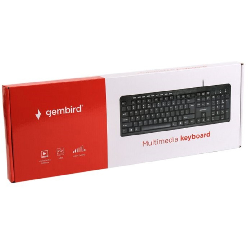 Клавіатура Gembird KB-UM-106-UA USB Black (KB-UM-106-UA)