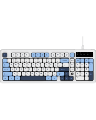 Клавіатура Ajazz AF98 Black USB-C Glacier Blue (AF98-GB)