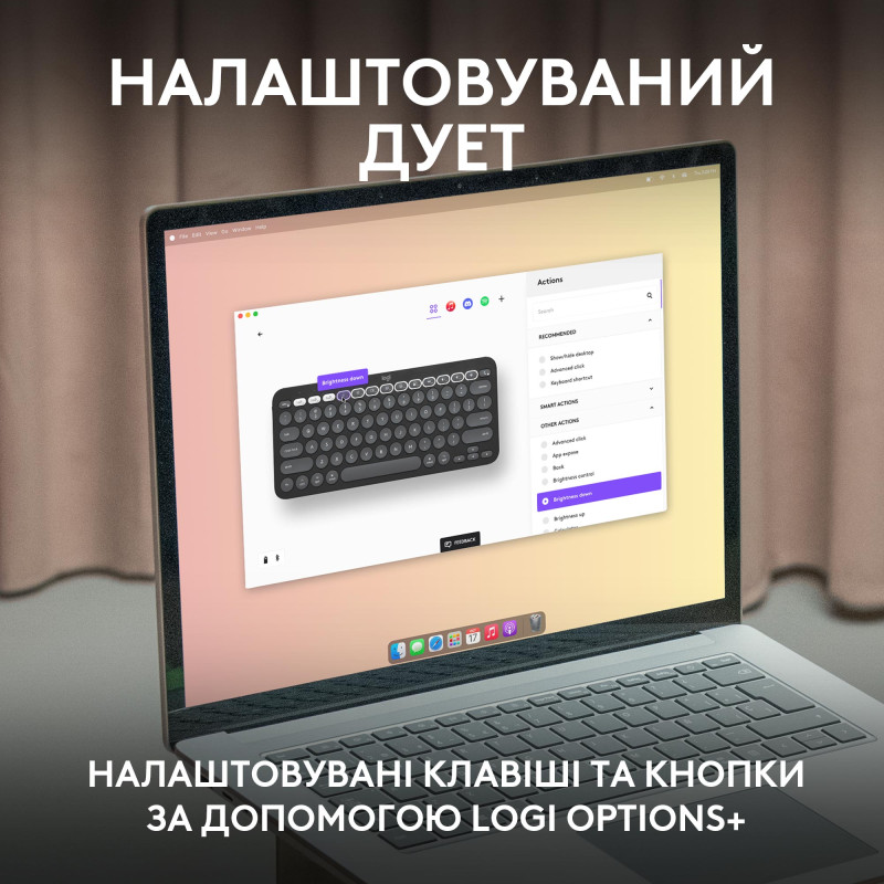 Комплект Logitech Pebble 2 Combo для Mac Graphite (920-012244)