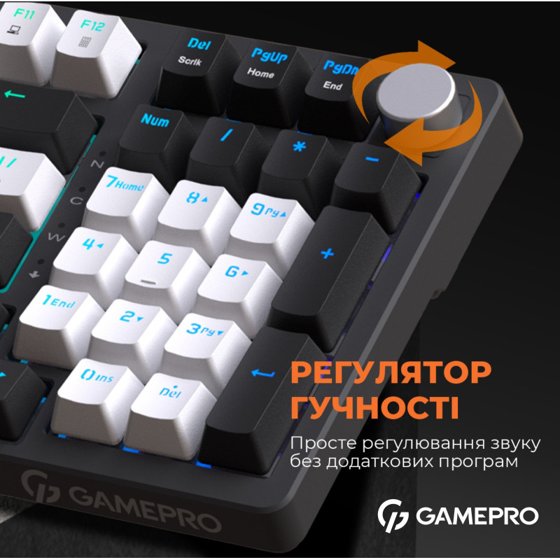 Клавіатура GamePro MK170B Outemu Red Hot-Swap RGB USB Black