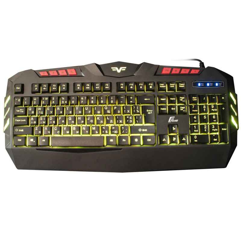 Клавіатура Frime Dragonfly Укр (FLK18300) Black USB