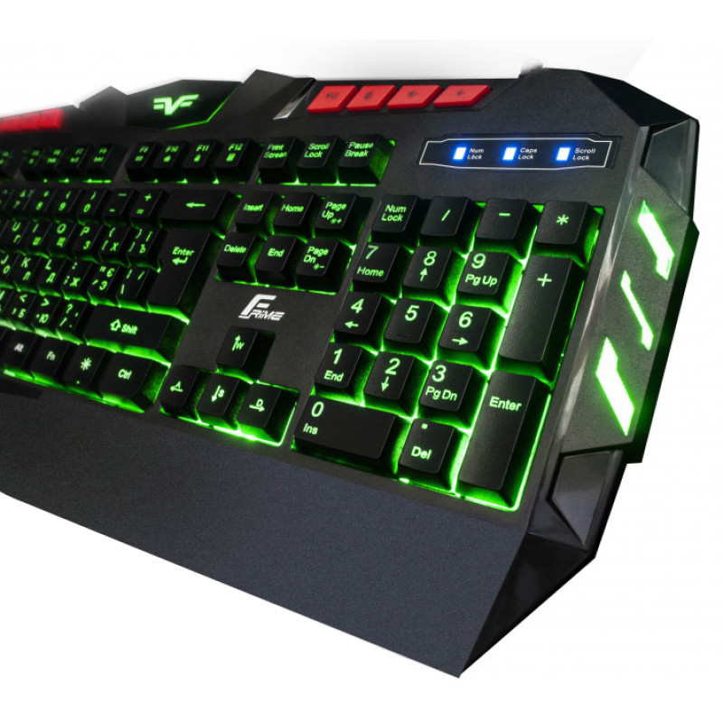 Клавіатура Frime Dragonfly Укр (FLK18300) Black USB