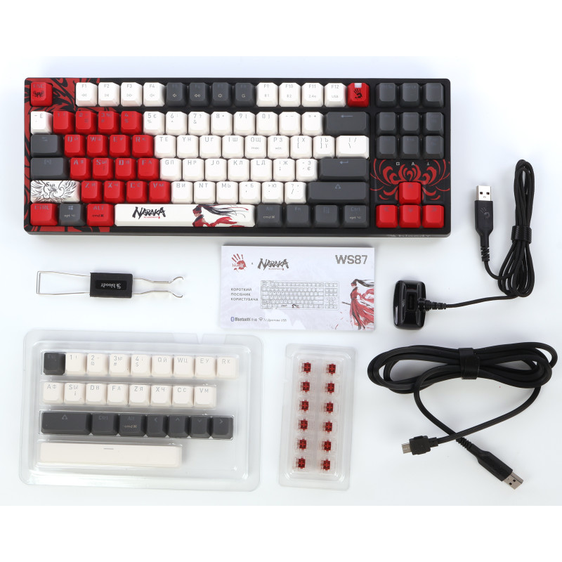 Клавіатура A4Tech Bloody WS87 RGB Naraka Black