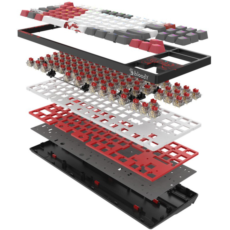 Клавіатура A4Tech Bloody WS87 RGB Naraka Black