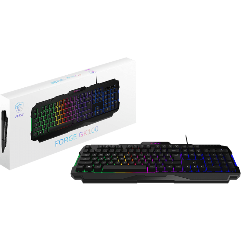Клавіатура MSI FORGE GK100 Black (S11-04UA221-HH9)
