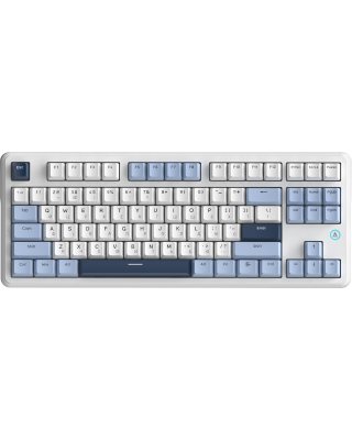 Клавіатура Ajazz AK870 V2 Flying Fish Switch White USB-C (AK870-V2-FF-BWB)
