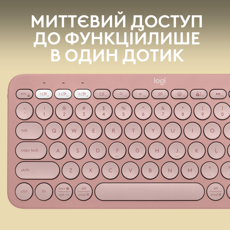 Клавіатура Logitech Pebble Keys 2 K380s Rose (920-011853)