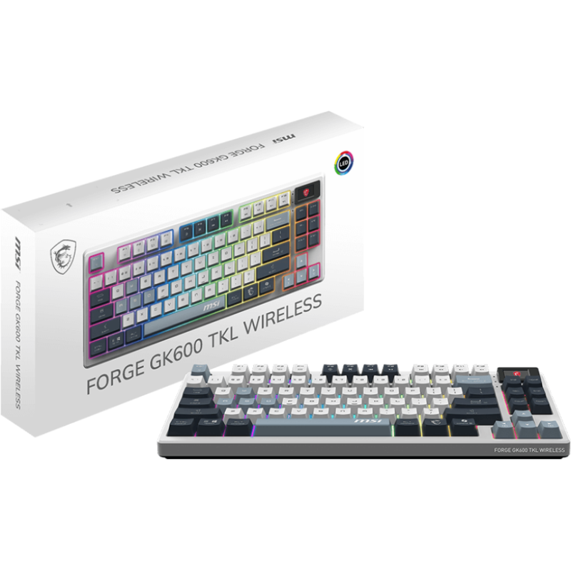 Клавіатура MSI FORGE GK600 TKL W SKY UA White (S11-43UAP01-HH9)
