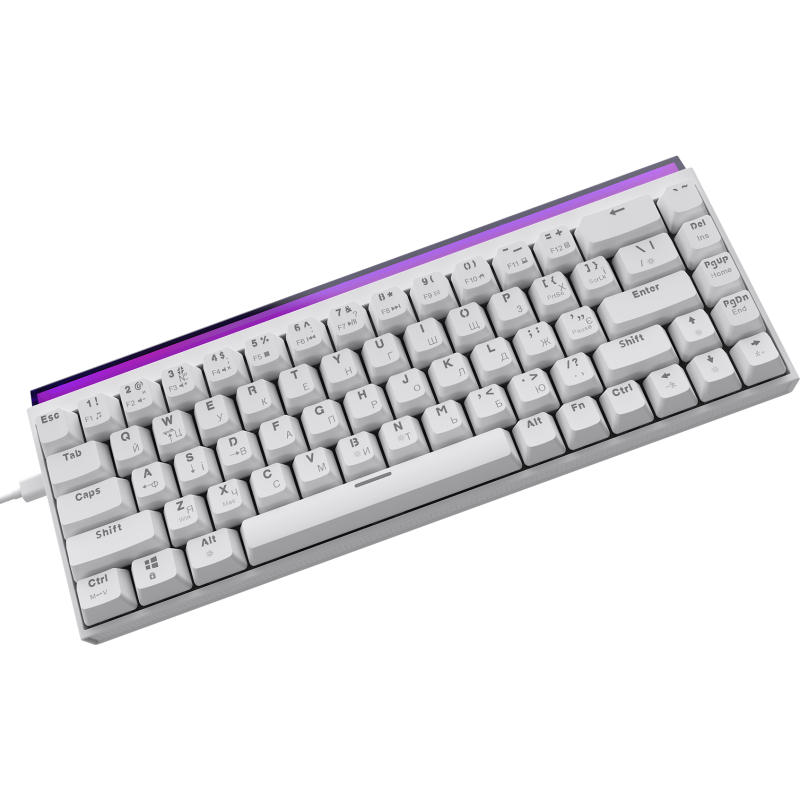 Клавіатура Ajazz NK68 Red Switch White USB-C (NK68-RW)
