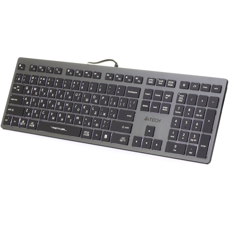 Клавіатура A4Tech Fstyler FX60 White Neon з підсвічуванням