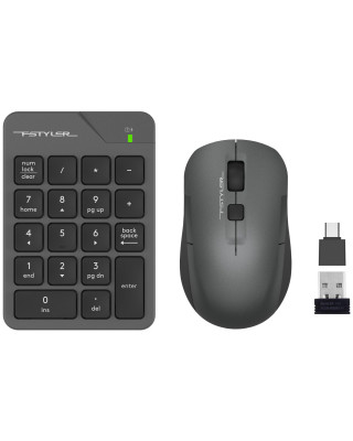 Комплект: кейпад та миша A4Tech Fstyler FG1600C Air2 Gray