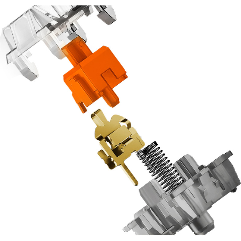 Клавіатура Hator Gravity TKL Orange USB White (HTK551UA)