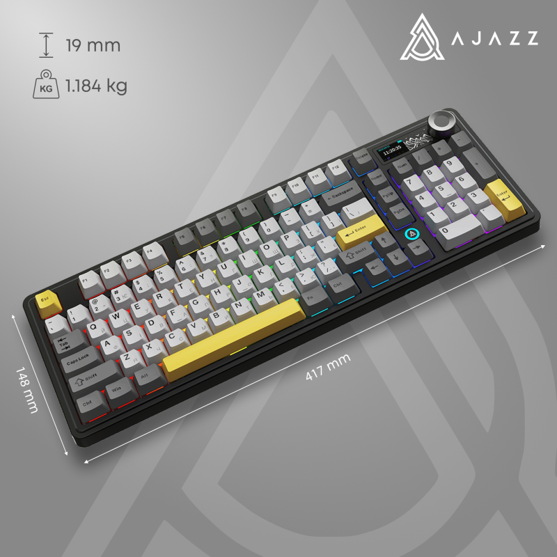 Клавіатура Ajazz AK980 V2 Gift Switch V2 Black (AK980-V2-G-BGY)