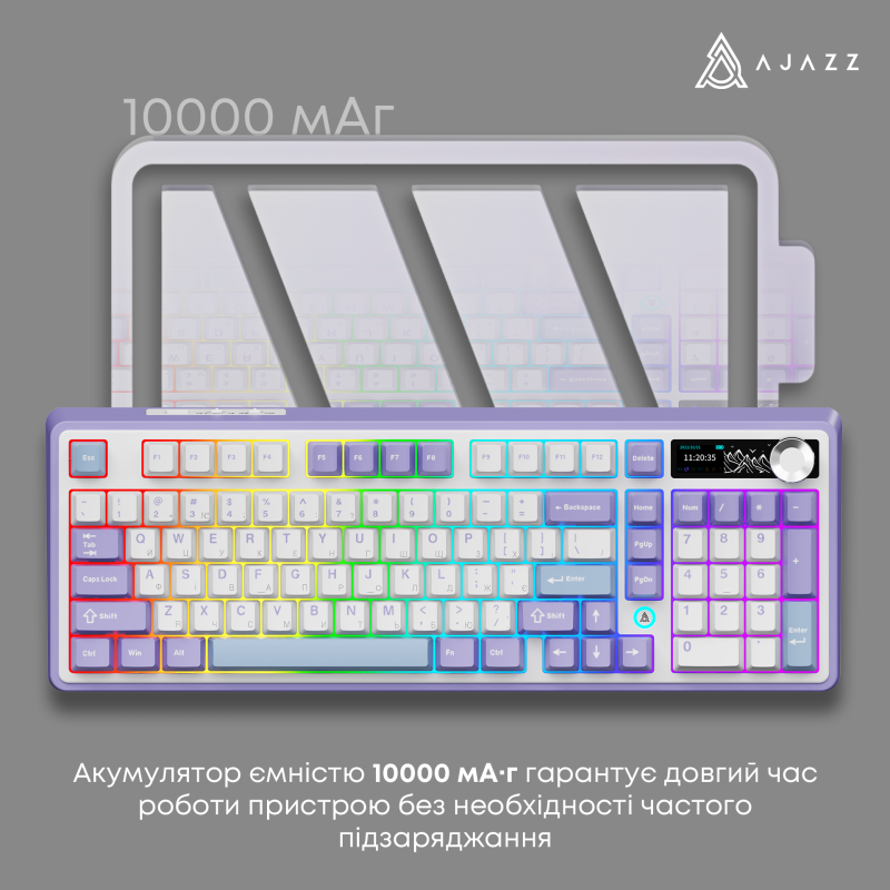 Клавіатура Ajazz AK980 V2 Gift Switch V2 White (AK980-V2-G-PWB)