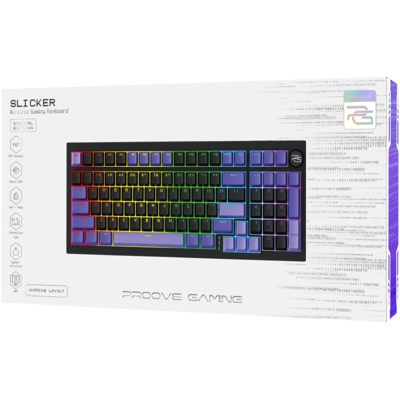 Клавіатура Proove Gaming Slicker Special Edition Black/Purple (WKSLSE022401)