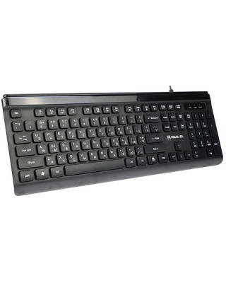Клавіатура REAL-EL Comfort 7085 Ukr Black (EL123100032)