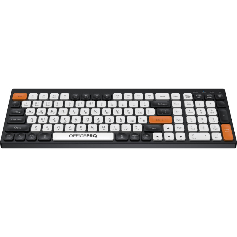 Клавіатура OfficePro SK985BO Bluetooth Black/White