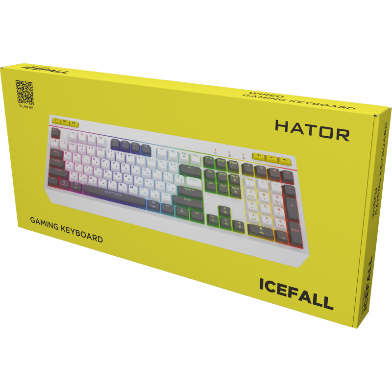 Клавіатура Hator Icefall USB White (HTK405UA)
