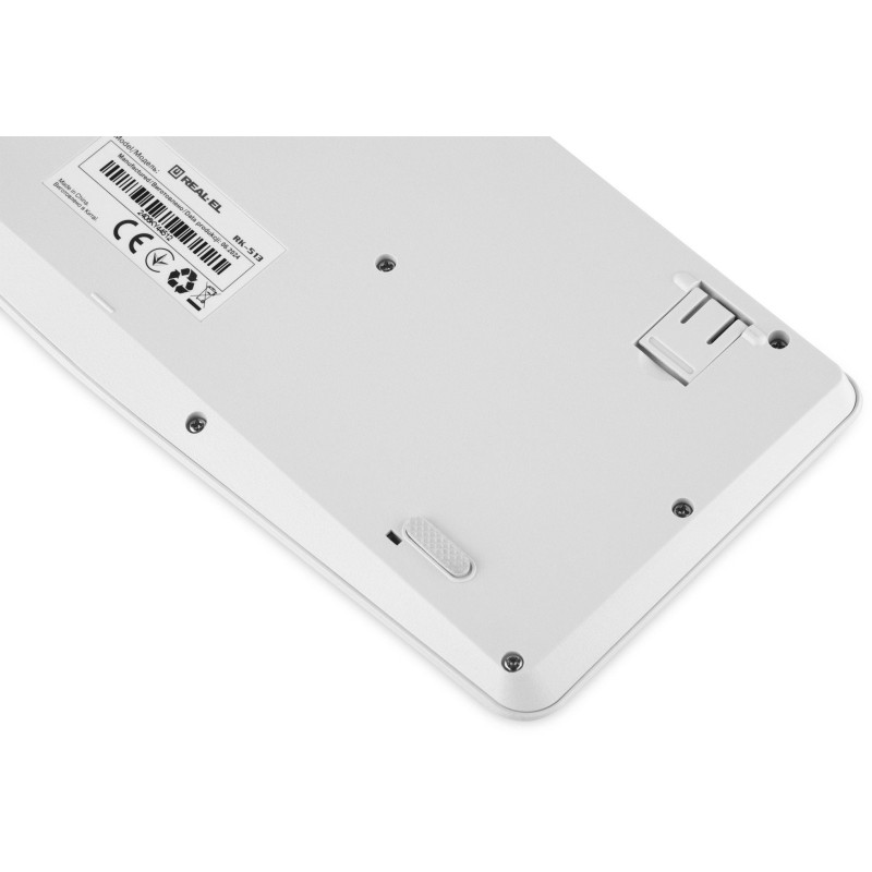 Клавіатура REAL-EL RK-513 White (EL123100047)