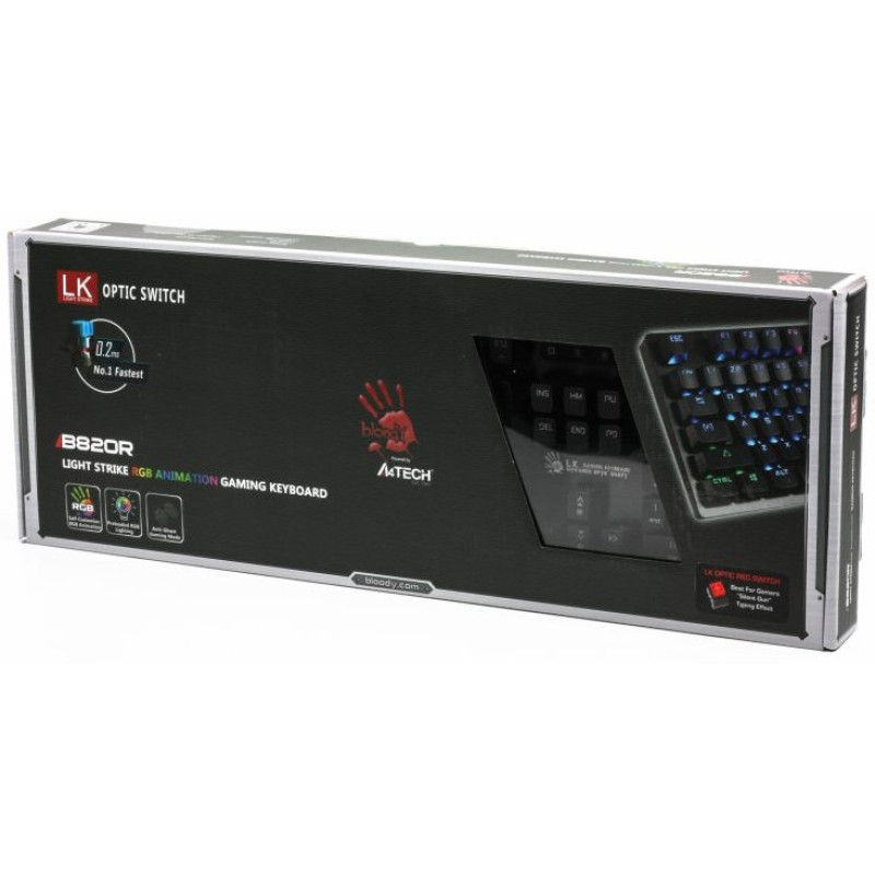 Клавіатура A4Tech Bloody B820R USB Black