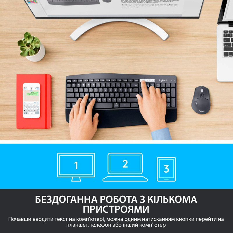 Набір Logitech MK850 Black USB (920-008226)