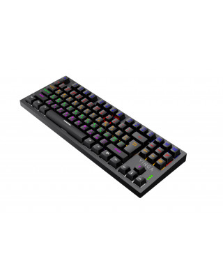 Клавіатура Winga KBGM-110 87 клавіш LED Blue Switch USB Black (KBGM-110 Black)