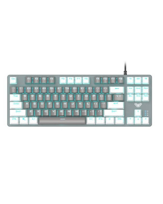 Клавіатура Aula Mechanical F3287 White/Grey keycap KRGD blue (6948391240688)