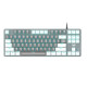 Клавіатура Aula Mechanical F3287 White/Grey keycap KRGD blue (6948391240688)
