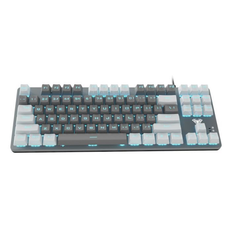 Клавіатура Aula Mechanical F3287 White/Grey keycap KRGD blue (6948391240688)