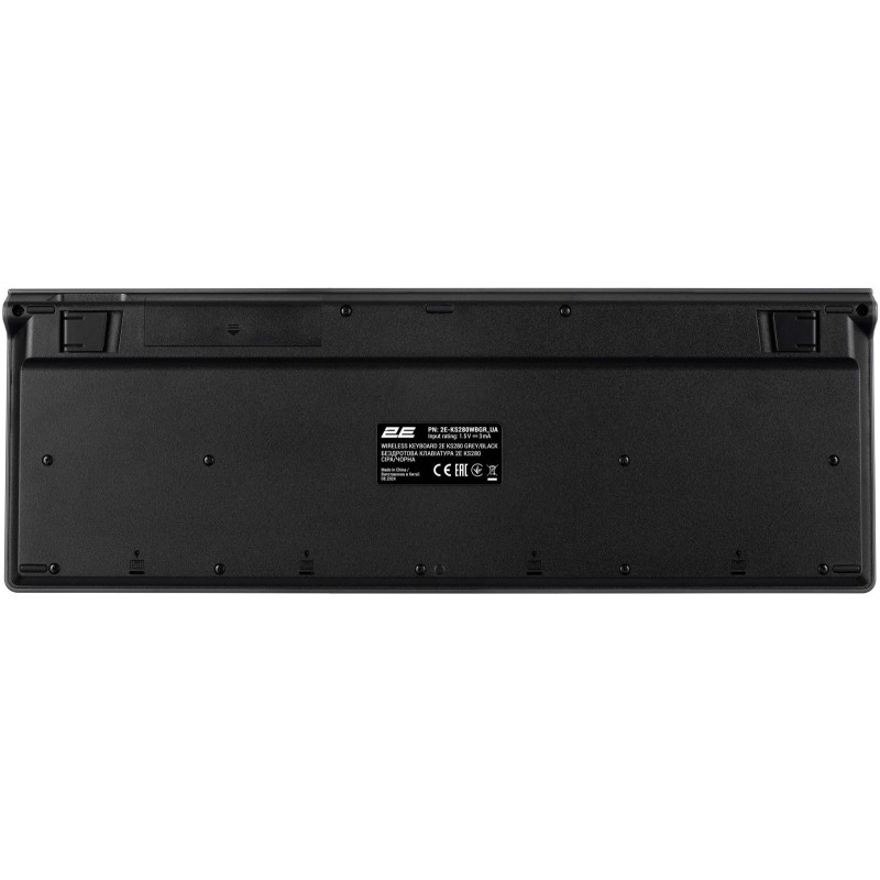 Клавіатура 2E KS280 WL/BT EN/UKR Grey/Black (2E-KS280WBGR_UA)