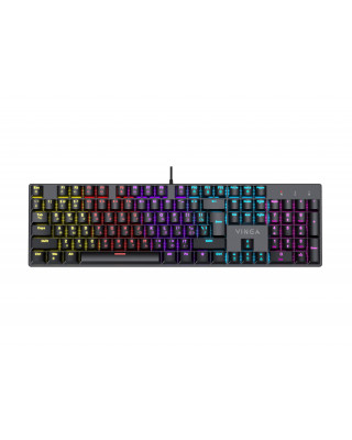 Клавіатура Winga KBGM-100 LED Blue Switch USB Black (KBGM-100 Black)
