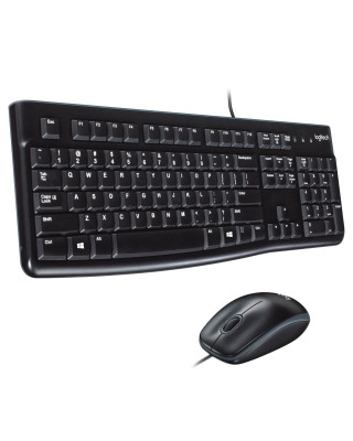 Комплект Logitech MK120 USB UA Black (920-002563)