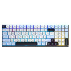 Клавіатура Aula S100pro RGB KRGD Brown Switch Wireless/Bluetooth/Type-C UA White/Black (6948391205755)