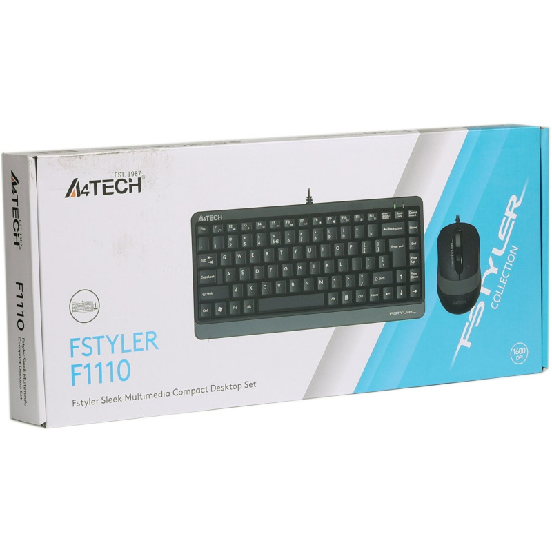 Комплект A4Tech Fstyler F1110 сірий