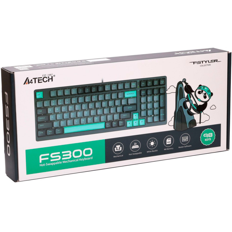 Клавіатура A4tech FS300 Fstyler Panda Rock Climbing (FS300 Panda Rock Climbing)