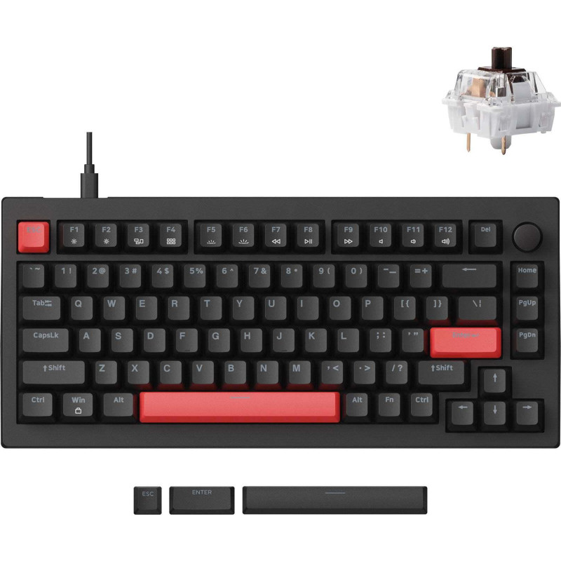 Клавіатура Лемукі X4 Keychron Brown Red Black (X4-A3-UA)