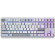 Клавіатура Dark Project ALU87 Daylight ABS RGB Mech G3MS Zircon White/Grey (DPKB_DAYLIGHT_87_ANSI_UA)