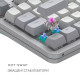 Клавіатура Dark Project ALU87 Daylight ABS RGB Mech G3MS Zircon White/Grey (DPKB_DAYLIGHT_87_ANSI_UA)
