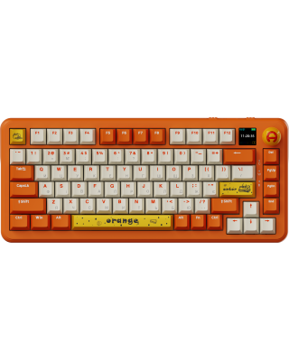 Клавіатура Ajazz AK820 MAX RGB Avocado Switch Wireless With Screen (AK820MAX-AS-OW) Orange