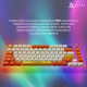 Клавіатура Ajazz AK820 MAX RGB Avocado Switch Wireless With Screen (AK820MAX-AS-OW) Orange
