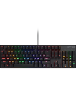 Клавіатура Hator Icefall Mecha Rainbow USB Black (HTK104UA)