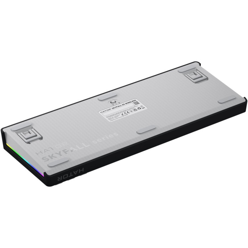 Клавіатура Hator Skyfall 65 Aurum Sterling RGB Wireless/Bluetooth/USB UA Black/White (HTK3160UA)
