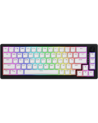 Клавіатура Hator Skyfall 65 Aurum Sterling RGB Wireless/Bluetooth/USB UA Black/White (HTK3160UA)