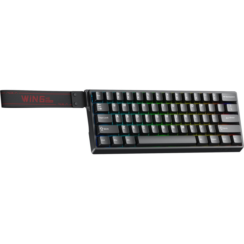 Клавіатура Aula WIN60 HE Magnetic Switch RGB USB UA Black (6978080504029)