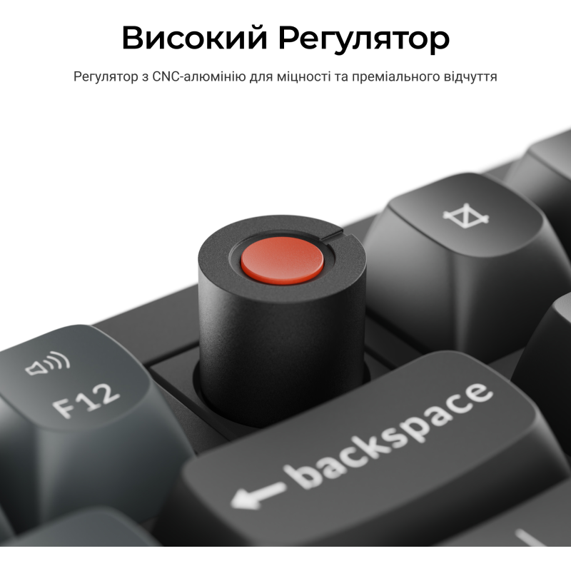 Клавіатура  Keychron V6 8K Keychron Super Red Switch Black RGB (V6W-D1-UA)