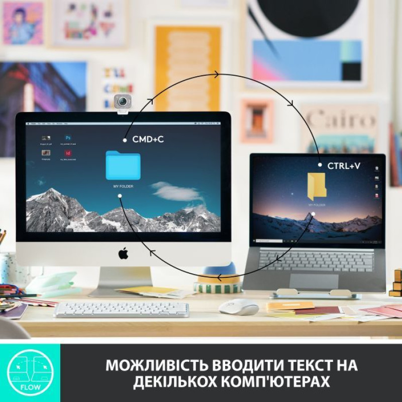 Клавиатура Logitech MX Keys Mini Wireless Illuminated UA Pale Gray (920-010499)